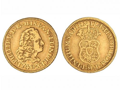 FELIPE V. 1 Escudo. 1740. MADRID. J.F. 3,36 grs. ESCASA. Cal