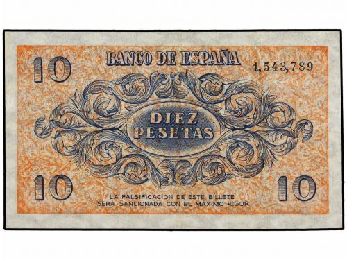 ESTADO ESPAÑOL. 10 Pesetas. 21 Noviembre 1936. RARO EN ESTA 