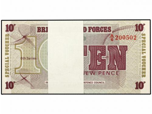 BILLETES EXTRANJEROS. Lote 98 billetes 10 Nuevos Peniques. (