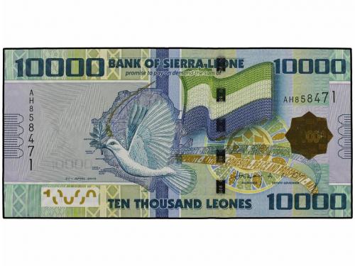 BILLETES EXTRANJEROS. 10.000 Leones. 27 Abril 2010. SIERRA L