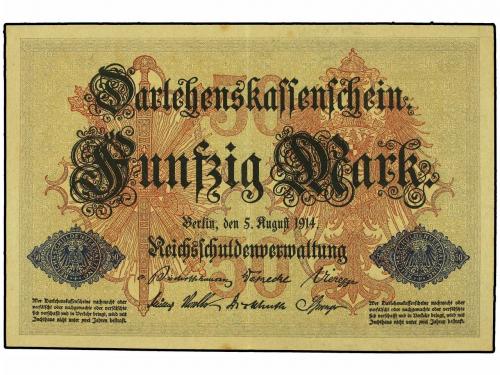 BILLETES EXTRANJEROS. Lote 2 billetes 20 y 50 Marcos. 4 Novi