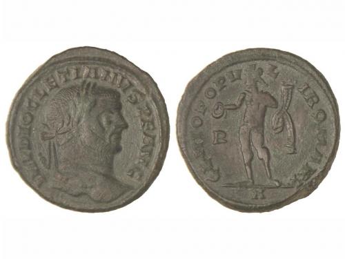 IMPERIO ROMANO. Follis. Acuñada el 295-297 d.C. DIOCLECIANO.
