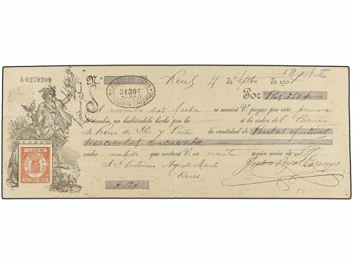 DOCUMENTOS y VARIOS. Lote 2 letras de cambio. 1901 y 1902. B