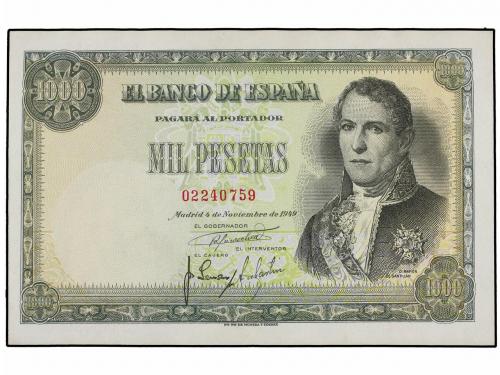 ESTADO ESPAÑOL. 1.000 Pesetas. 4 Noviembre 1949. Ramón de Sa