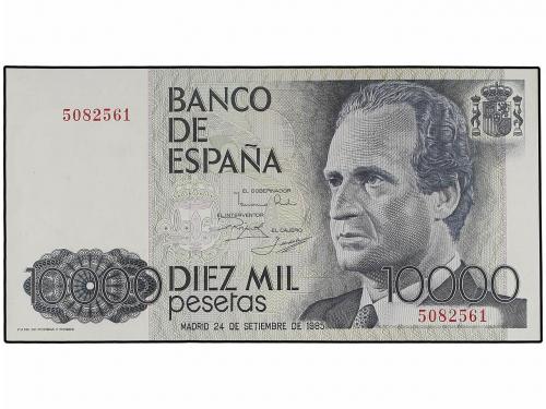 JUAN CARLOS I. Lote 2 billetes 10.000 Pesetas. 24 Septiembre