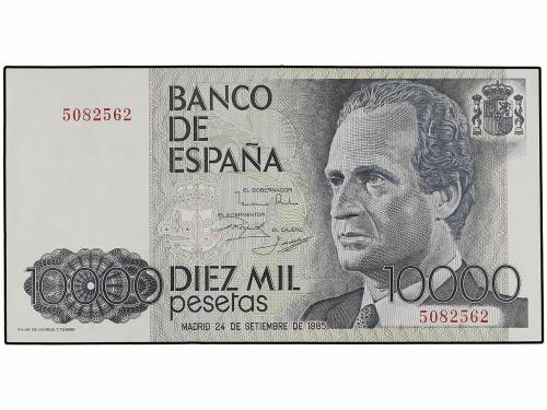 JUAN CARLOS I. Lote 2 billetes 10.000 Pesetas. 24 Septiembre