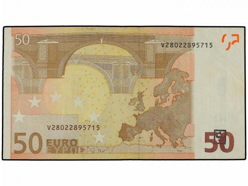 EMISIONES EN EUROS. 50 Euros. 2002. ERROR: S dentro de cuadr