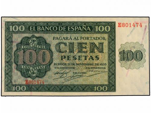 ESTADO ESPAÑOL. Lote 2 billetes 100 Pesetas. 21 Noviembre 19