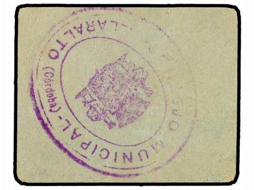 ANDALUCÍA. 25 Céntimos. C.M. de VILLARALTO (Córdoba). Cartón