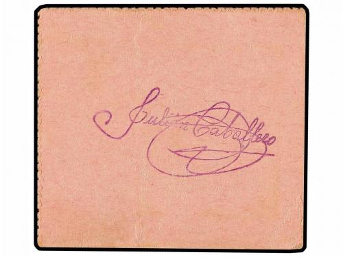 ANDALUCÍA. 5 Céntimos. FRENTE POPULAR VILLANUEVA DE C. Cartó