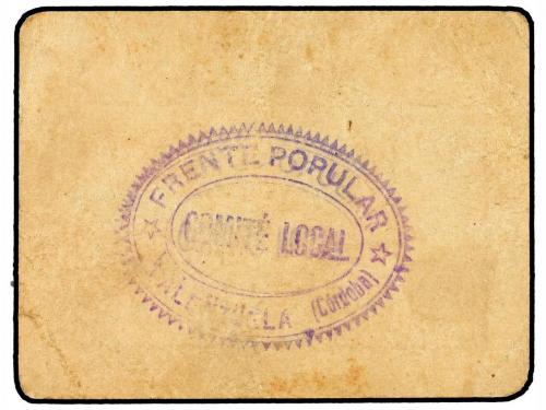 ANDALUCÍA. 25 Céntimos. FRENTE POPULAR DE VALENZUELA (. Cart