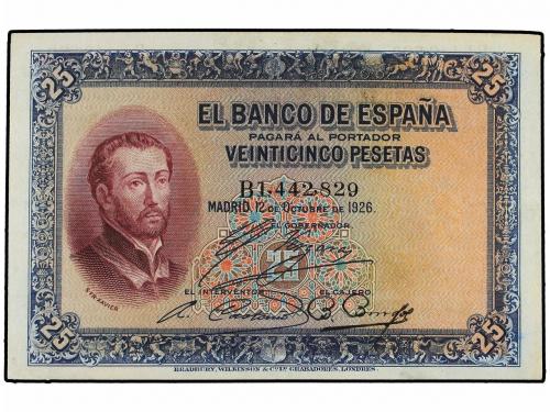 BANCO DE ESPAÑA. 25 Pesetas. 12 Octubre 1926. San Francisco 