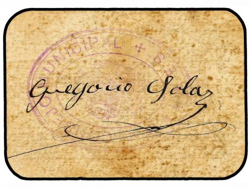 VALENCIA. 25 Céntimos. C.M. de CALLES (Valencia). Cartón. (A