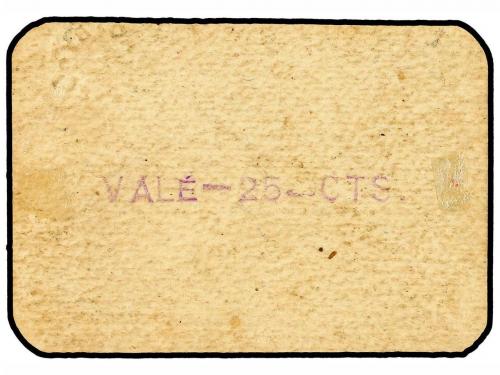 VALENCIA. 25 Céntimos. C.M. de CASAS BAJAS (Valencia). MUY R