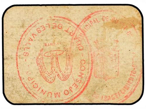 VALENCIA. 25 Céntimos. C.M. de CUART DE LES VALLS (Va. (Manc