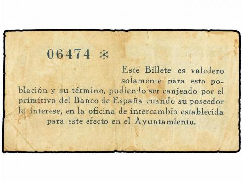 ANDALUCÍA. 25 Céntimos. 3 Julio 1937. C.M. de NAVAS DE SAN J