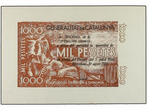 GUERRA CIVIL, ZONA REPUBLICANA. 1.000 Pessetes. (1936). GENE
