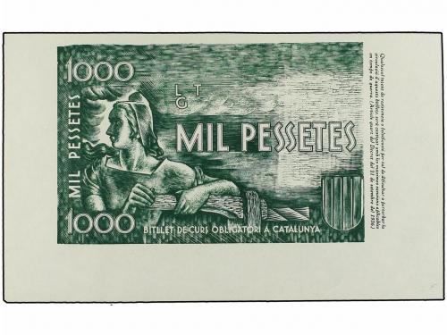 GUERRA CIVIL, ZONA REPUBLICANA. Lote 6 Pruebas de Anverso y 