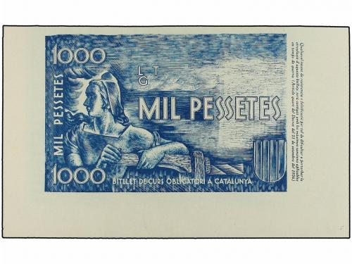 GUERRA CIVIL, ZONA REPUBLICANA. Lote 6 Pruebas de Anverso y 