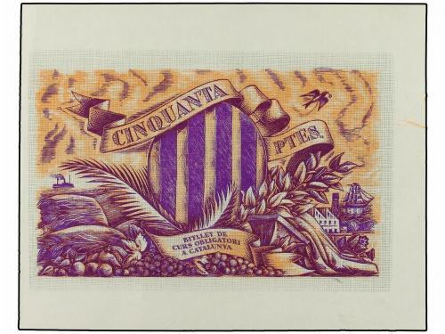 GUERRA CIVIL, ZONA REPUBLICANA. Lote 6 Pruebas de Anverso y 