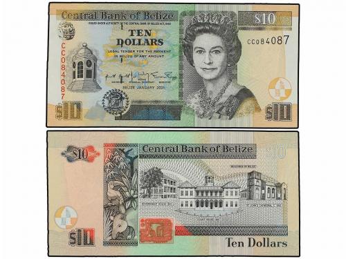 BILLETES EXTRANJEROS. Lote 2 billetes 10 Dólares. Enero 2001