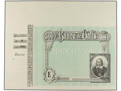 ANTIGUOS. Lote 5 billetes 50 a 500 Pesetas. S/F y 1 Octubre