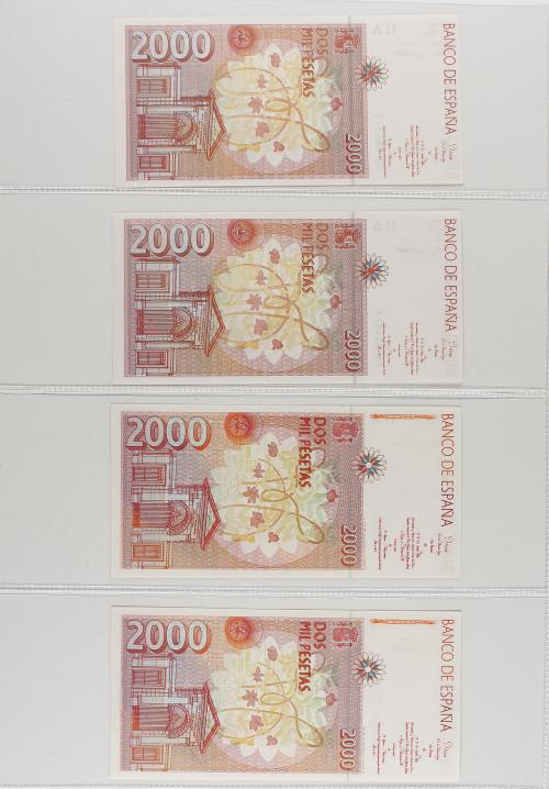 JUAN CARLOS I. Lote 15 billetes 1.000 (3), 2.000 (6), 5.000