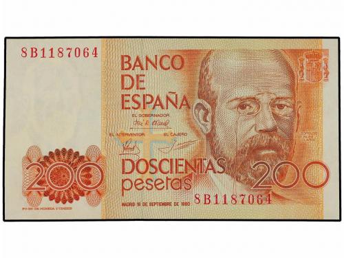 ESTADO ESPAÑOL. Lote 2 billetes 200 Pesetas. 16 Septiembre 1