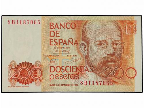 ESTADO ESPAÑOL. Lote 2 billetes 200 Pesetas. 16 Septiembre 1