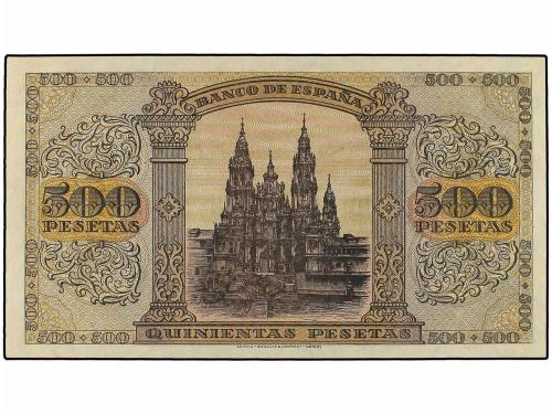 ESTADO ESPAÑOL. 500 Pesetas. 20 Mayo 1938. Ed-433. EBC+. 