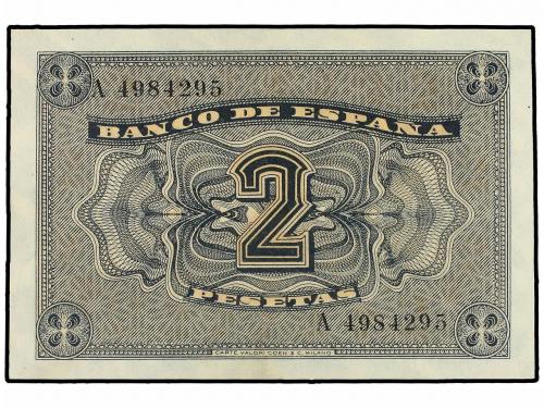 ESTADO ESPAÑOL. 2 Pesetas. 12 Octubre 1937. Ed-426. SC-. 
