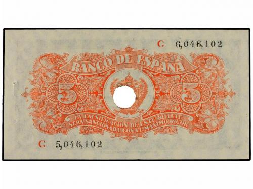 ESTADO ESPAÑOL. Lote 2 billetes 5 Pesetas. 18 Julio 1937. Po