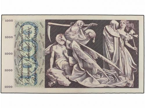 BILLETES EXTRANJEROS. 1.000 Francos. 4 Octubre 1957. SUIZA.