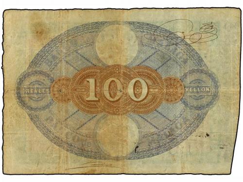 ANTIGUOS. 100 Reales de Vellón. 24 Septiembre 1856. BANCO DE