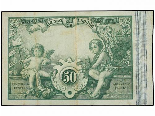 BANCO DE ESPAÑA. 50 Pesetas. 1 Junio 1889. Goya. (Pequeñas r
