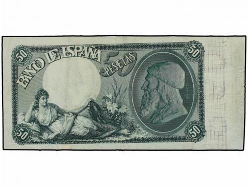 BANCO DE ESPAÑA. 50 Pesetas. 25 Noviembre 1899. Queveda. Ser