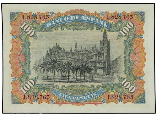 BANCO DE ESPAÑA. Lote 2 billetes 100 Pesetas. 15 Julio 1907.