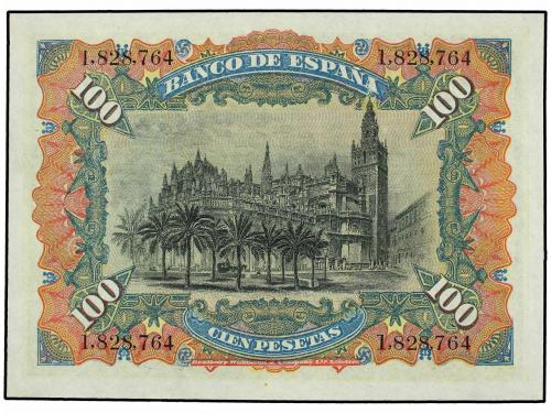 BANCO DE ESPAÑA. Lote 2 billetes 100 Pesetas. 15 Julio 1907.