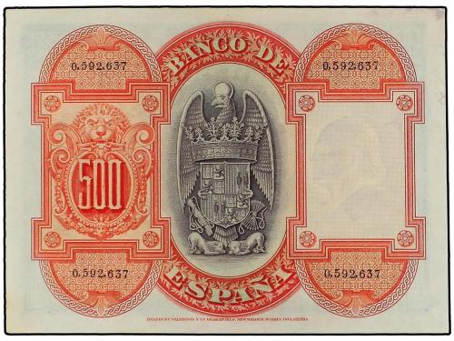 BANCO DE ESPAÑA. Lote 2 billetes 500 Pesetas. 24 Julio 1927.
