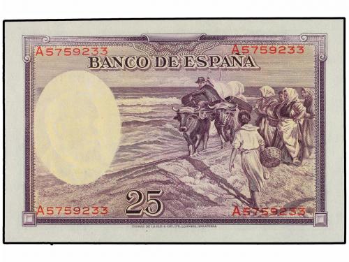 GUERRA CIVIL, ZONA REPUBLICANA. Lote 2 billetes 25 Pesetas.