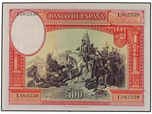 GUERRA CIVIL, ZONA REPUBLICANA. 500 Pesetas. 7 Enero 1935. H