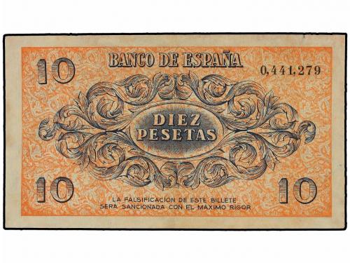 ESTADO ESPAÑOL. 10 Pesetas. 21 Noviembre 12936. (Pequeñas ma