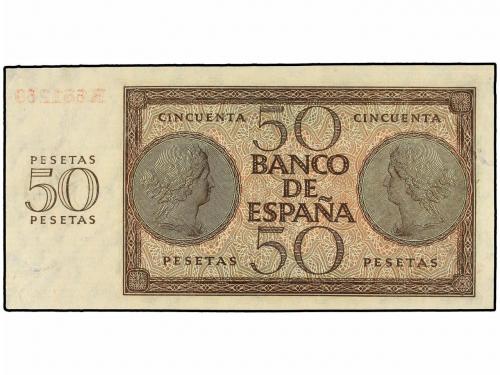 ESTADO ESPAÑOL. 50 Pesetas. 21 Noviembre 1936. Serie R. (Pic