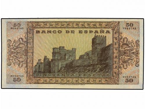 ESTADO ESPAÑOL. 50 Pesetas. 20 Mayo 1938. Castillo de Olite.