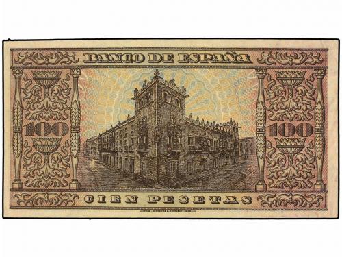 ESTADO ESPAÑOL. 100 Pesetas. 20 Mayo 1938. Casa del Cordón. 