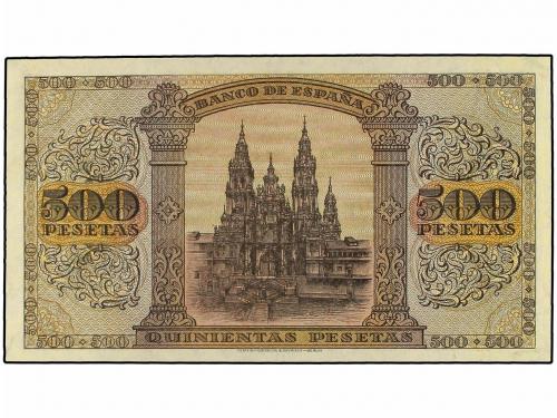 ESTADO ESPAÑOL. 500 Pesetas. 20 Mayo 1938. Catedral de Santi