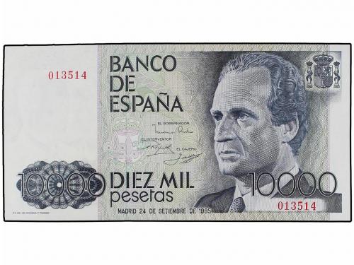 JUAN CARLOS I. Lote 2 billetes 10.000 Pesetas. 24 Septiembre