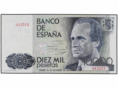 JUAN CARLOS I. Lote 2 billetes 10.000 Pesetas. 24 Septiembre