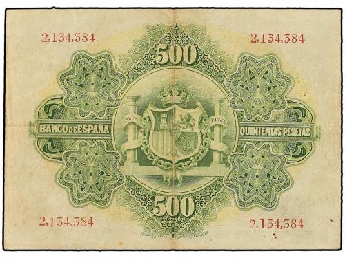 BANCO DE ESPAÑA. 500 Pesetas. 28 Enero 1907. Ed-316. MBC+. 