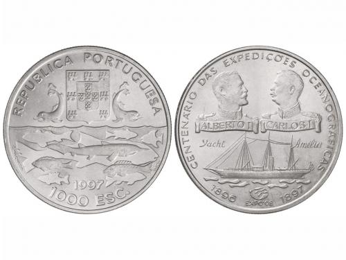 PORTUGAL. 1.000 Escudos. 1997. 28,01 grs. AR. Centenario de